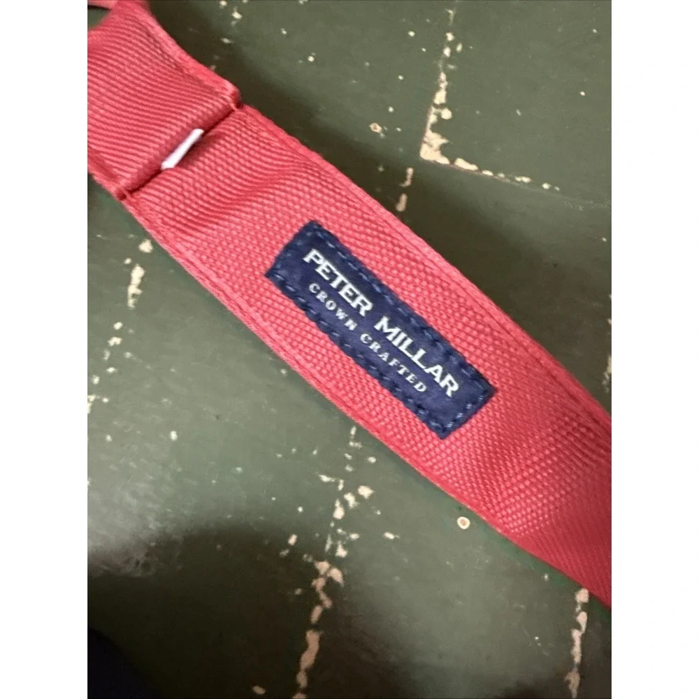 Peter Millar Crown Crafted Navy / Pink Performance O-Ring Belt - Med Set Of 2